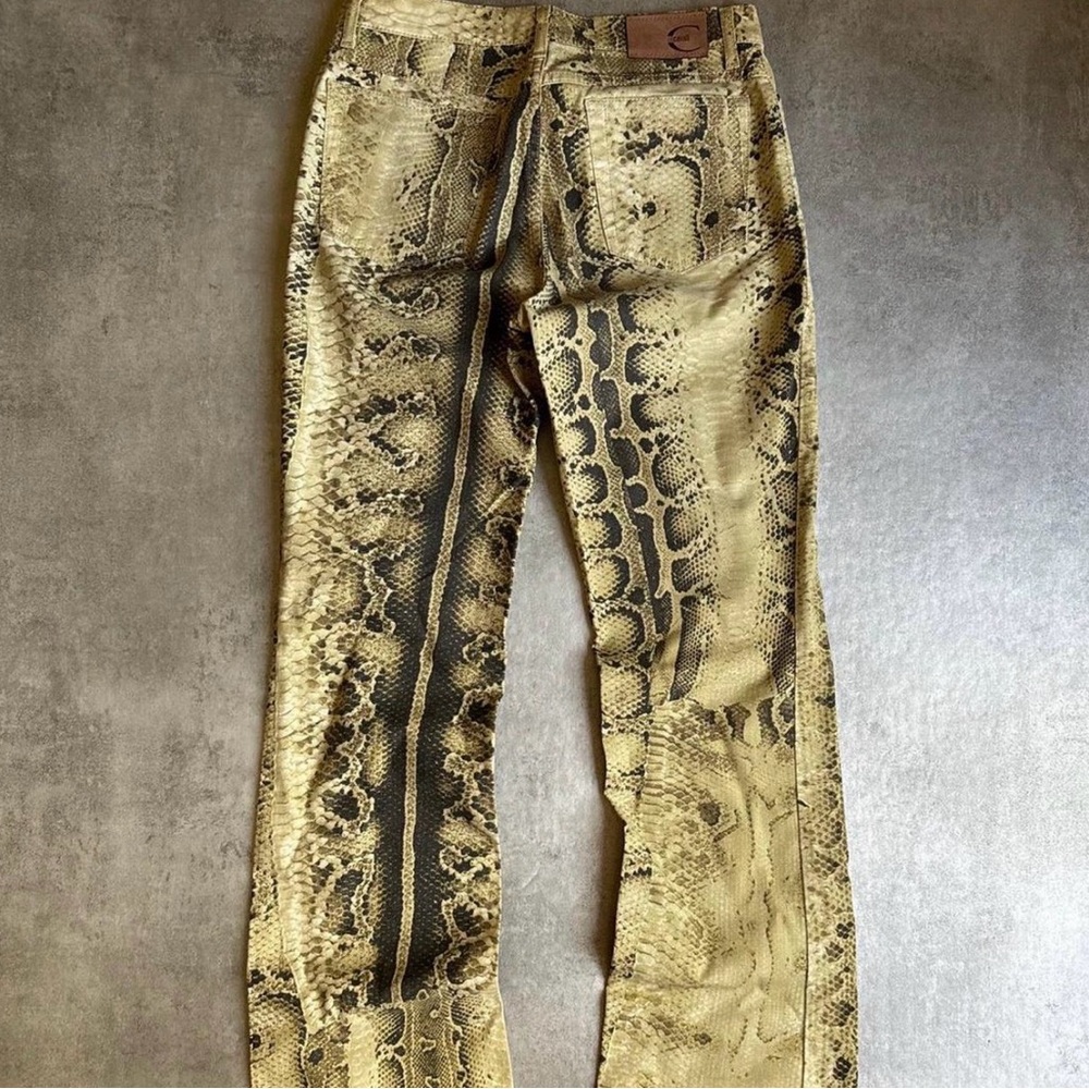 Ss2006 Roberto Cavalli Funky Sand Python Pants - … - image 2